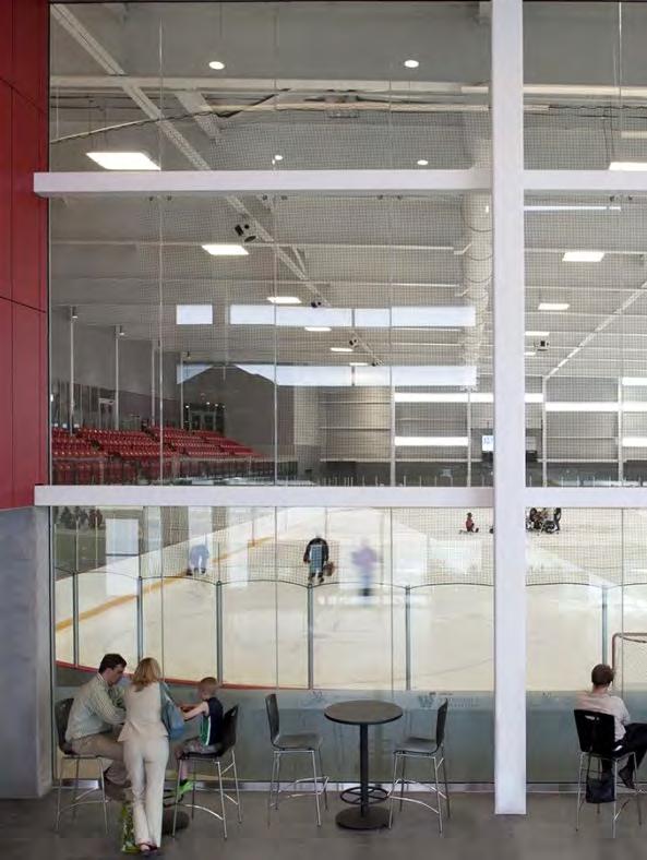 OPTION 1: Twin Pad Community Arena Functionality and Use/Scalability of Building Can represent best practice twin-pad complex in design and operating terms. Not multi-use.