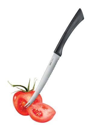 for tomatoes and other vegetables serrated blade ergonomic plastic handle handle