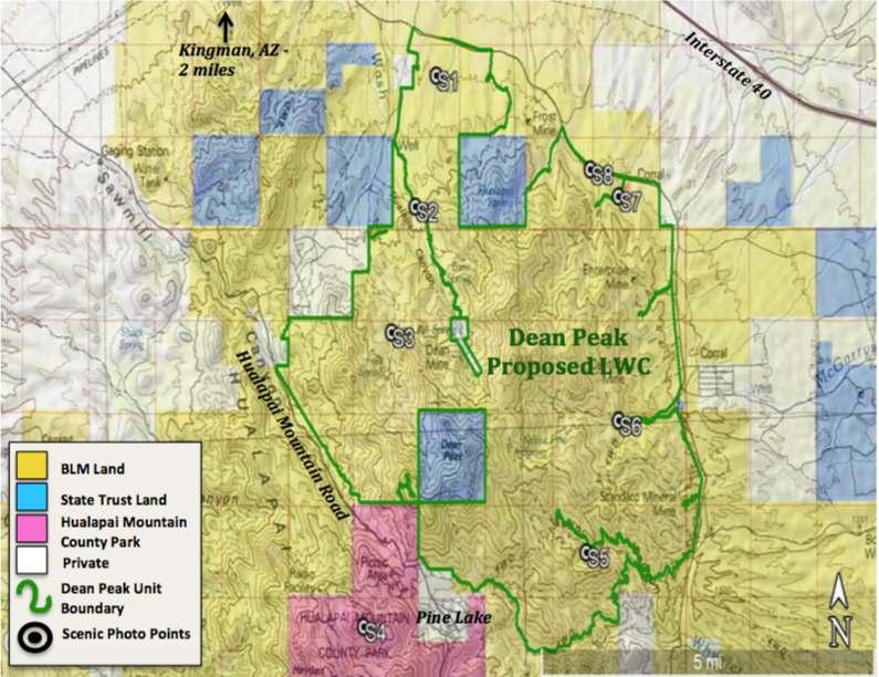 Section 1: Overview of the Proposed Lands with Wilderness Characteristics Dean Peak Proposed LWC Map Summary This proposed LWC contains considerable acreage, is apparently natural, offers a breadth