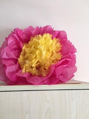 Magdalen Continued... We have also been busy making flowers out of tissue paper, that looked beautiful.