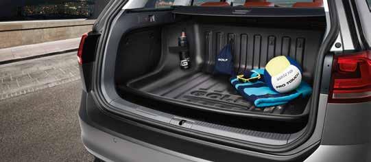 5G9061160 03 04 03 Volkswagen Genuine Luggage compartment loadliner The hard wearing, acid-resistant high cut luggage compartment loadliner is suitable for anything which tends to make a mess during