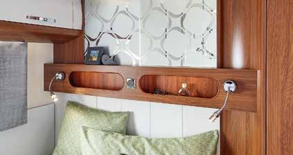 (Depending on model) CENTRAL LIGHT SWITCH IN THE SLEEPING AREA Every Hobby motorhome is fitted as