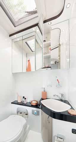 GENEROUS STORAGE FACILITIES All care products can be readily accommodated in the under-sink