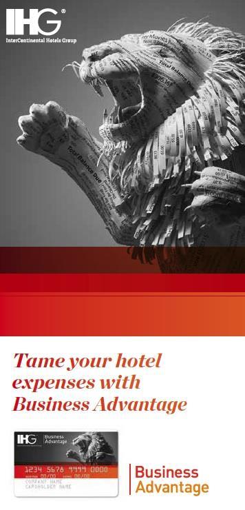 IHG Business Advantage The Business Advantage programme gives businesses a free and easy way to pay for hotel expenses offering up to 45 days interest free credit.