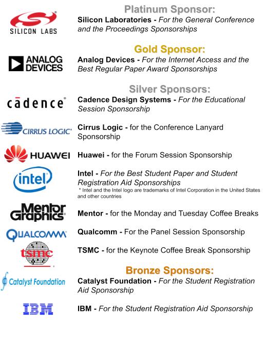 Sponsorship Levels and Thank You to Our 2017 Sponsors: Platinum Sponsor ($15,000 & above)
