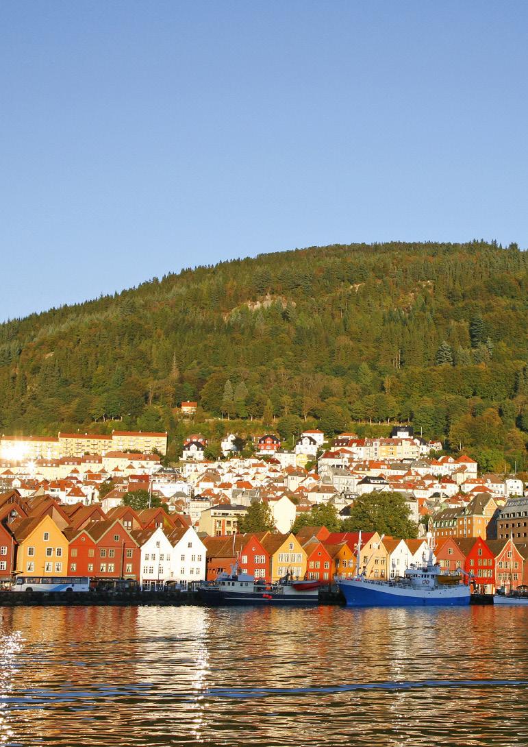 DAY 6: BERGEN 7AM-5PM After breakfast onboard we will explore Bergen and its colourful Norwegian wooden architecture reflecting in the water.