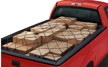 Use with your pickup truck, trailer, boat, or RV to secure cargo. The truck bed net is constructed of 6mm shock cord with Polypropylene fabric cover.