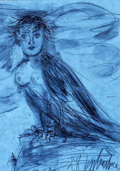 Mynd 10: Pablo Picasso (1881-1973 Dora Maar en femme oiseau