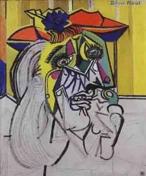 Mynd 15: Dora Maar (1907-1997) Weeping Woman in Red