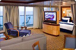 Staterooms Jewel of the Seas Owner's Suite These luxurious suites offer a separate living area, private balcony and a mini bar.