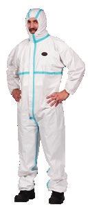 Chemical Protective Coveralls Category III EN ISO  Asbestos : White :