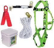 Grommeted leg straps for quick donning V8002200 FBH-10020A Compliance Roofer s Kit -