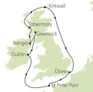 Peter Port, Guernsey* Holyhead, Wales Dublin, Ireland Greenock (for
