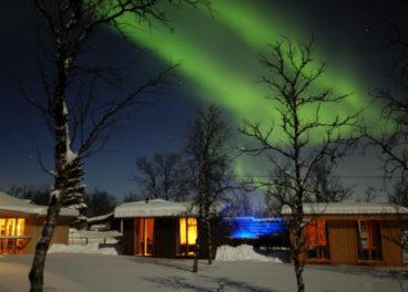 Being away from it all in your own private space with the auroras