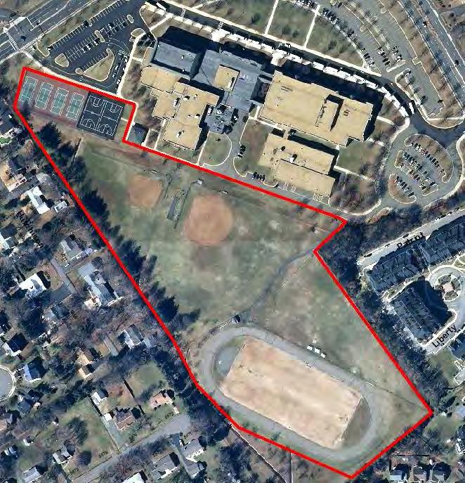 Metz Middle School Map: Aerial View