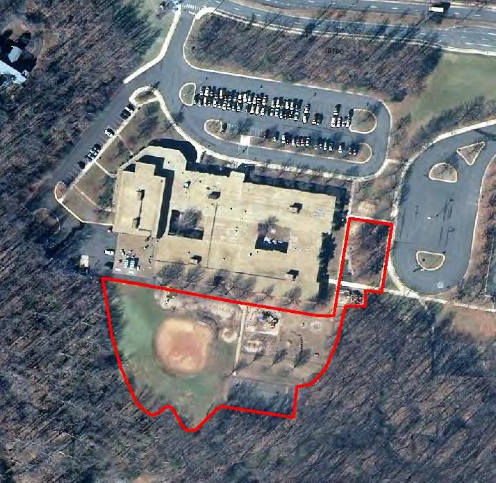 Round Elementary School Map: Aerial View