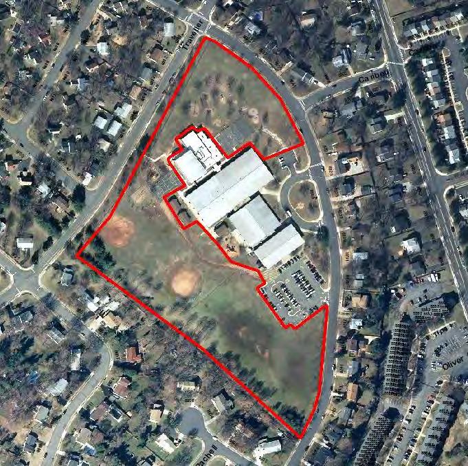 Weems Elementary School Map: Aerial View