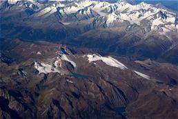 Santiago (Chile). Rocks and sediment that is carried by a glacier is called moraine.