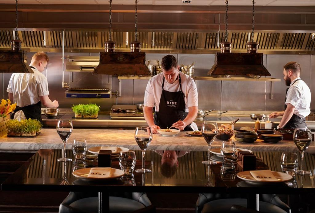 DINING DINING DINING Executive chef Craig Atchinson presides over two distinct restaurants.