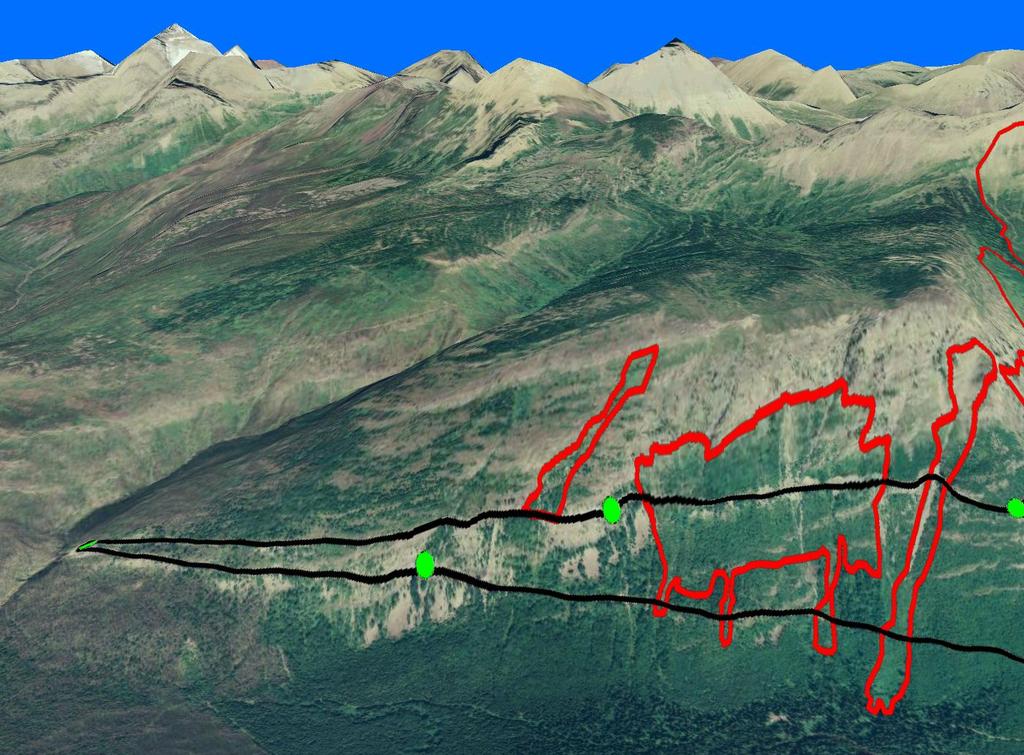 29 Overview of The Loop to Swede Point avalanche paths, Going-to-the-Sun Road, Glacier National