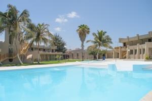 There s a mix of traditional and modern hotels and all have outdoor swimming pools.