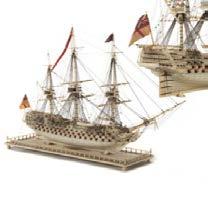 17 July 2008 Lot 117 O 269 A finely carved and well presented Napoleonic French prisoner of war style wood and bone ship of the first rate ship of the line H.