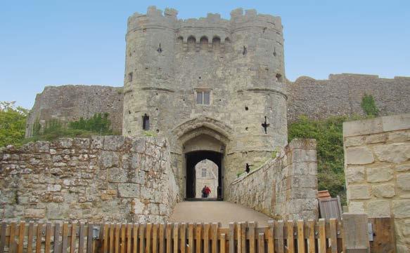 CARISBROOKE CASTLE AND MUSEUM A splendid Norman Castle which once was the Prison of King Charles I. It has had later additions, both Medieval and Elizabethan.