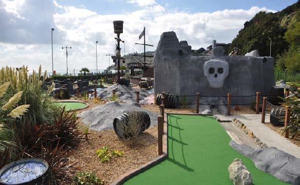 PIRATES COVE 18 HOLE CRAZY GOLF The Pirates Cove Crazy Golf is the Isle of Wight s newest outdoor golf experience with great features along the way including pirates, a waterfall, fountains, a cave,