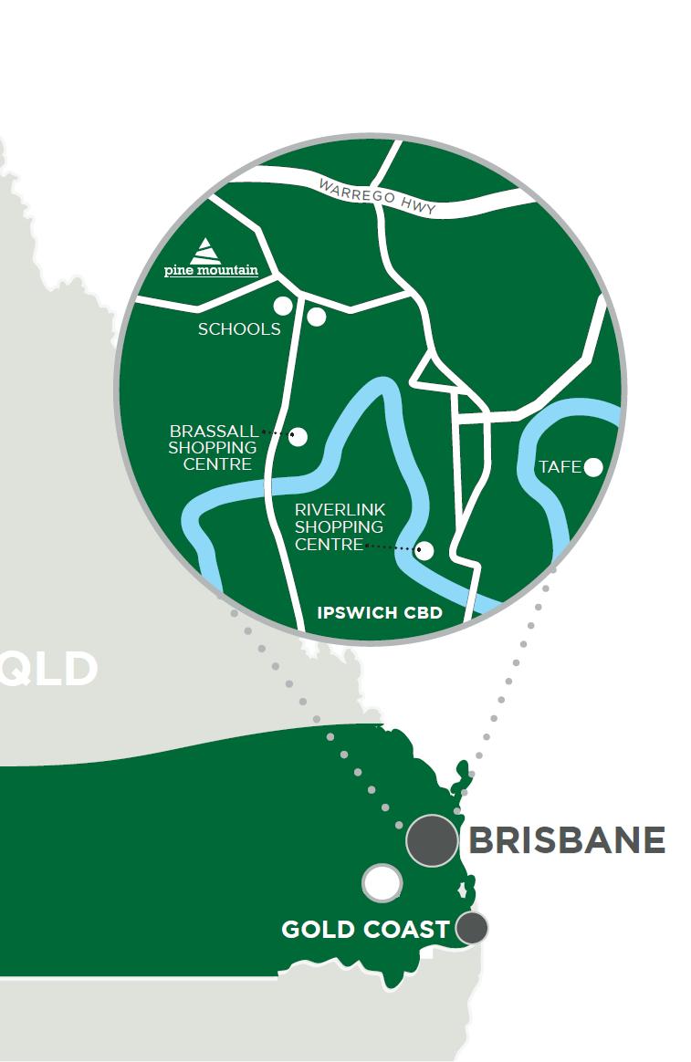 The Beenleigh railway line to Brisbane and Gold Coast passes through this northern section.