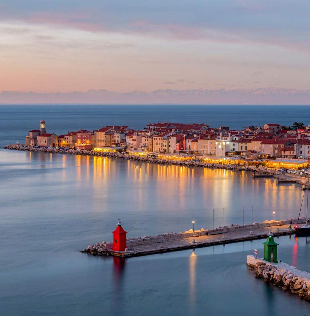 It is well known for its mild Mediterranean climate and has been famous since the 13th century for its rich spa traditions. Portorož and its surroundings offer many outdoor activities.