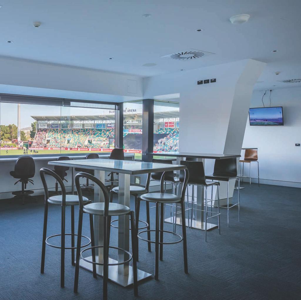 PRIVATE SUITE BLUNDSNE ARENA STARTING FROM $0pp Upgrade to a Premium Tasmanian food and beverage package for an extra $50pp.