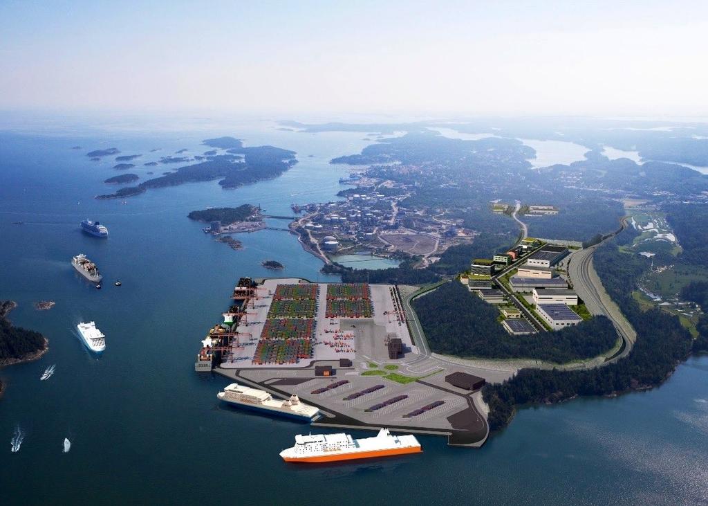 DESIGNED AND BUILT FOR SWEDEN Real customisation: The only container port built and specially designed for Sweden.