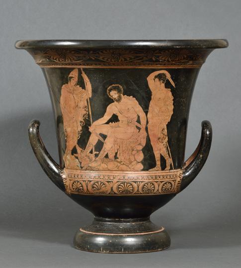 Mixing Vessel with Odysseus Summoning the Shades from the Underworld South Italian, 390 380 BC Attributed to the Dolon Painter Object: H: 48 W: 49.