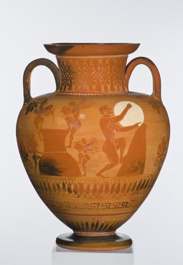 5. Storage Jar with Sisyphus and the Uninitiated (A) Greek (Attic), about 525 BC Attributed to the Bucci Painter Greek (Attic), 550 500 BC Object: