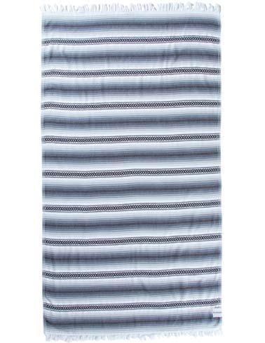 WOVEN TOWEL perfect beach towel white/ black/