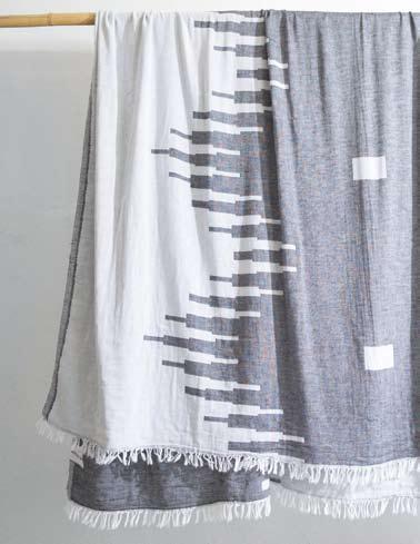 The design is woven into double layered Turkish cotton