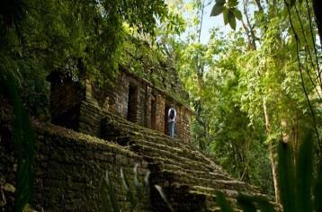Visit to majestic archaeological site of Palenque, surrounded by a thick green jungle, one of the most representative of the Mayan