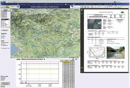 Implementation of a flood forecasting system on the