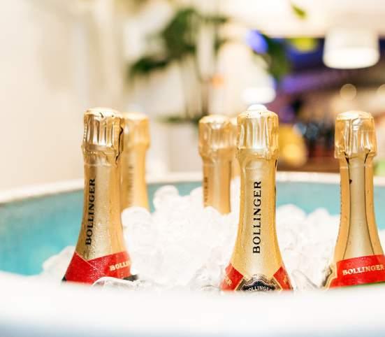 BOLLINGER UPGRADE Upgrade your beverage package from Prosecco to Bollinger