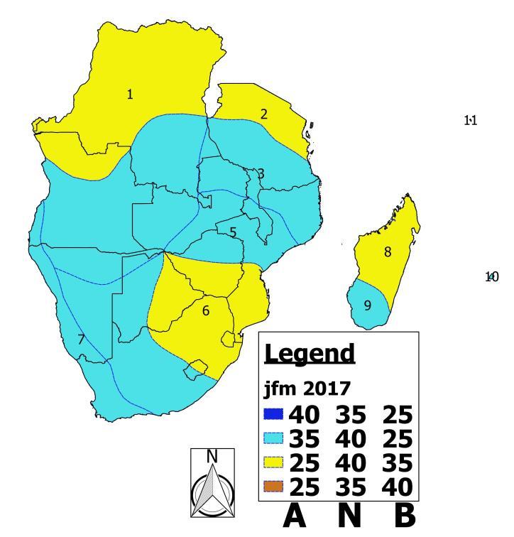 Zone 4: Southern third of Zimbabwe, eastern half of Botswana, north and central South Africa, eastern Lesotho, Swaziland and southern Mozambique.