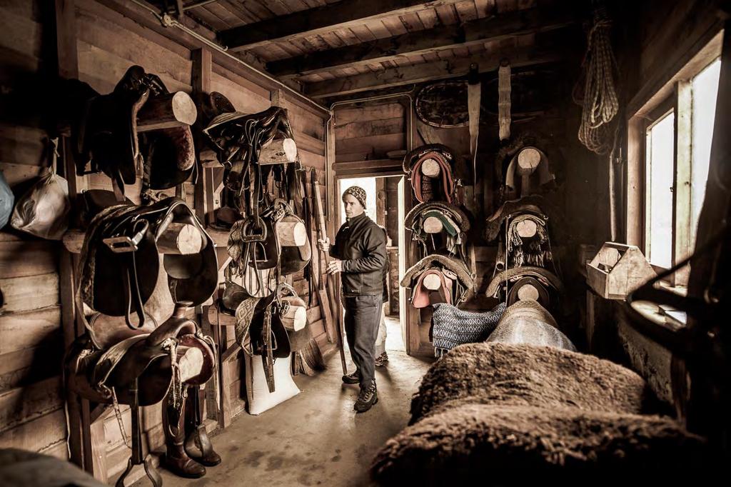 Caballadas has a large selection of saddles and tack.