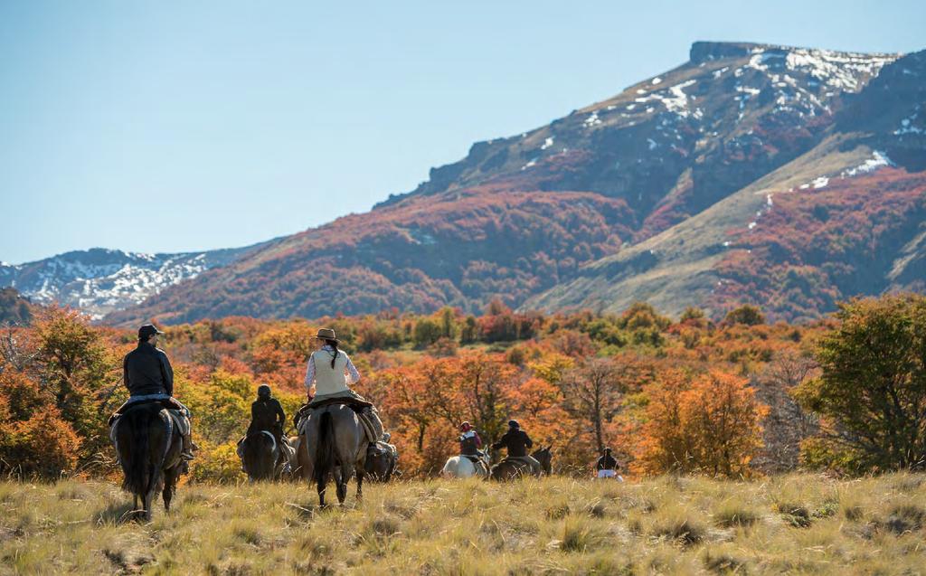 Horse-riding is the best way to explore the estancia and with a variety of terrains to cover, the experience is more suited to