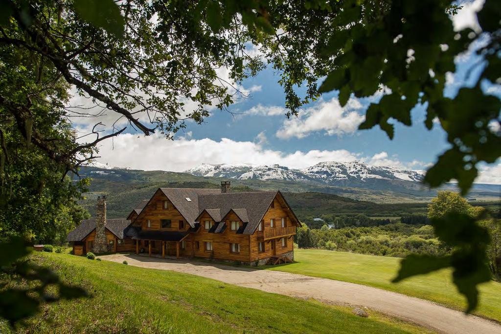 Estancia Caballadas secluded hilltop lodge is tucked into a circle of trees, protecting it from the strong Patagonian wind, but