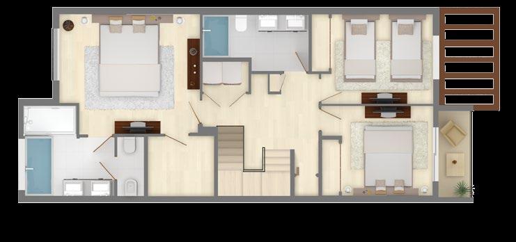 5 BATHROOMS BALCONY TOTAL 211 SQ.FT. 82 SQ.FT. 44 SQ.FT. 66 SQ.FT. 2,219 SQ.FT. (19.60 SQ.M.) (7.62 SQ.M.) (4.09 SQ.M.) (6.13 SQ.M.) (206.15 SQ.M.) All dimensions are approximate and all floor plans are subject to change by developer without notice.