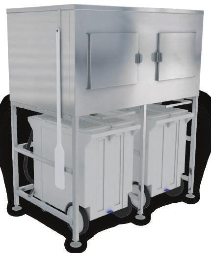 19 Shuttle Plus Storage Each Shuttle System is shipped with a ice paddle, 60 ice paddle is available Standard PCC250 cart is included Capacities and crated weights include the cart(s) and are