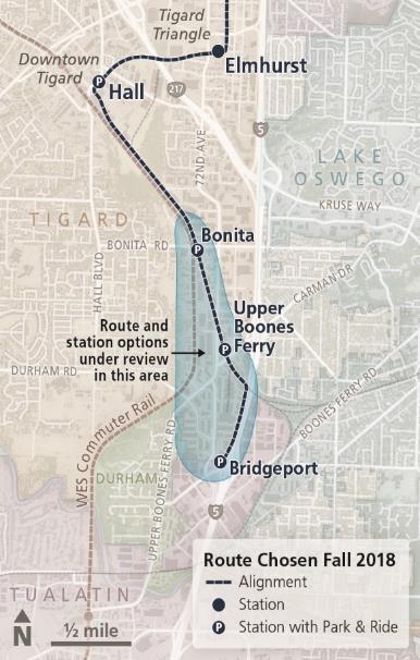 Concerns with Locally Preferred Alternative (LPA) route between Bonita and Bridgeport Draft Environmental Impact Statement (DEIS) identified significant