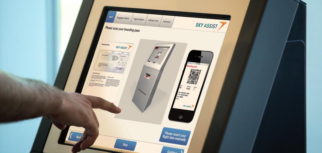 Kiosk-AHLreport For passengers to declare their missing bags at the airport using a kiosk device Using a kiosk or a PC equipped with touch screen and printer, passengers can report their delayed bag