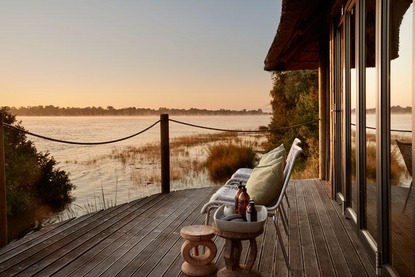 untamed opulence on the edge of the mighty zambezi Situated in a National Park on the banks of the Zambezi River, Zimbabwe The