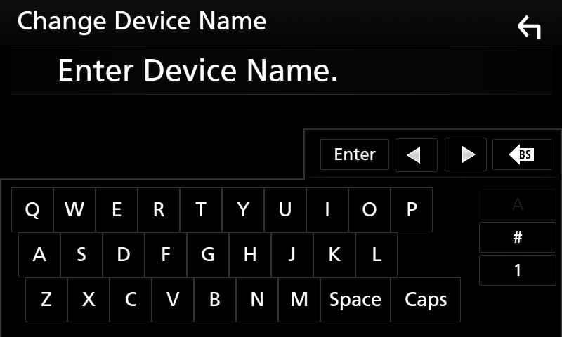 11) ÑÑOsnove rada funkcije Bluetooth 1 5 Upravljački zaslon 3 Dodirnite [SET]. ÑÑPromijenite ime uređaja 4 3 2 1 Dodirnite [Device Name] na zaslonu Bluetooth POSTAVKE.