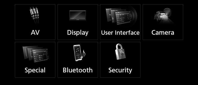 Upravljanje funkcijom Bluetooth Postavljanje sustava Hands- Free Možete obaviti različita postavljanja u funkciji slobodne ruke. 1 Pritisnite tipku [MENU]. hhpojavljuje se skočni izbornik.